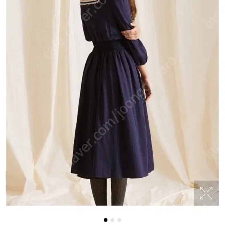 Haa smoking lace dress navy onepiece