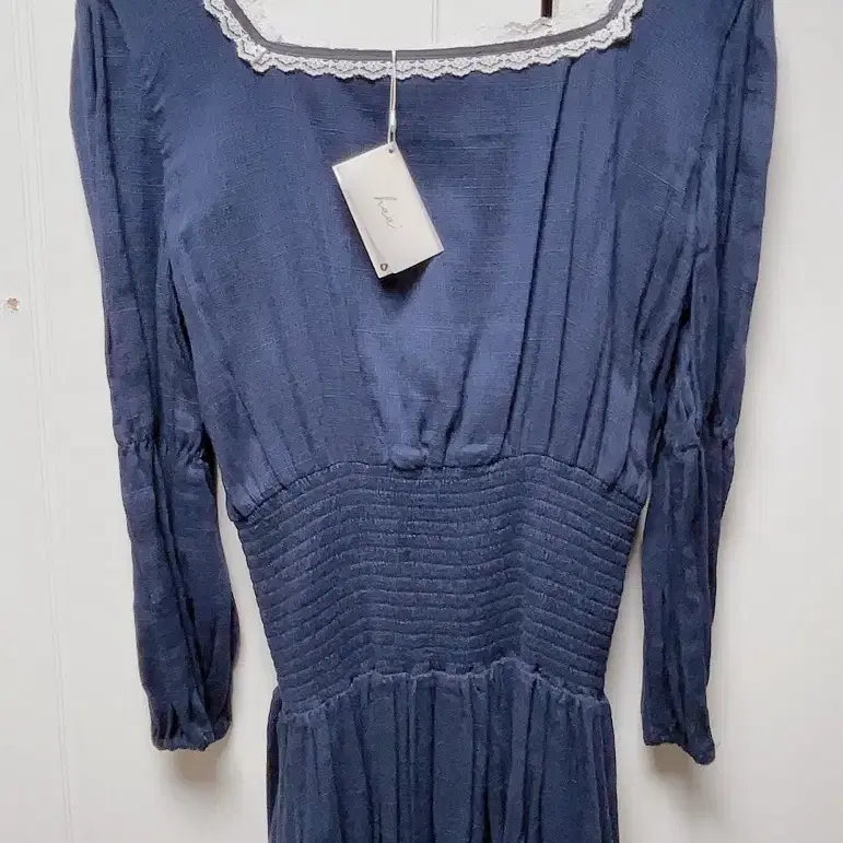 Haa smoking lace dress navy onepiece