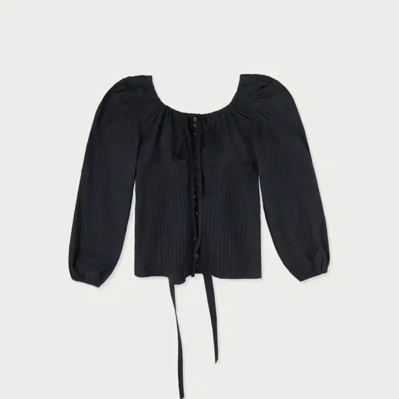 위드아웃썸머 Montana long blouse(black)