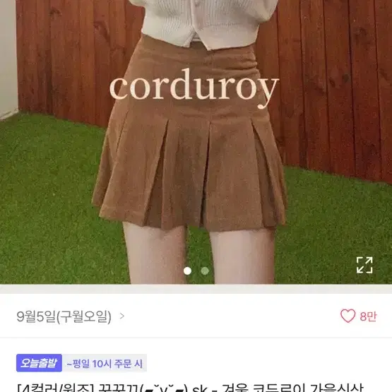 에이블리 겨울 코듀로이 골덴 치마 교신o 판매o