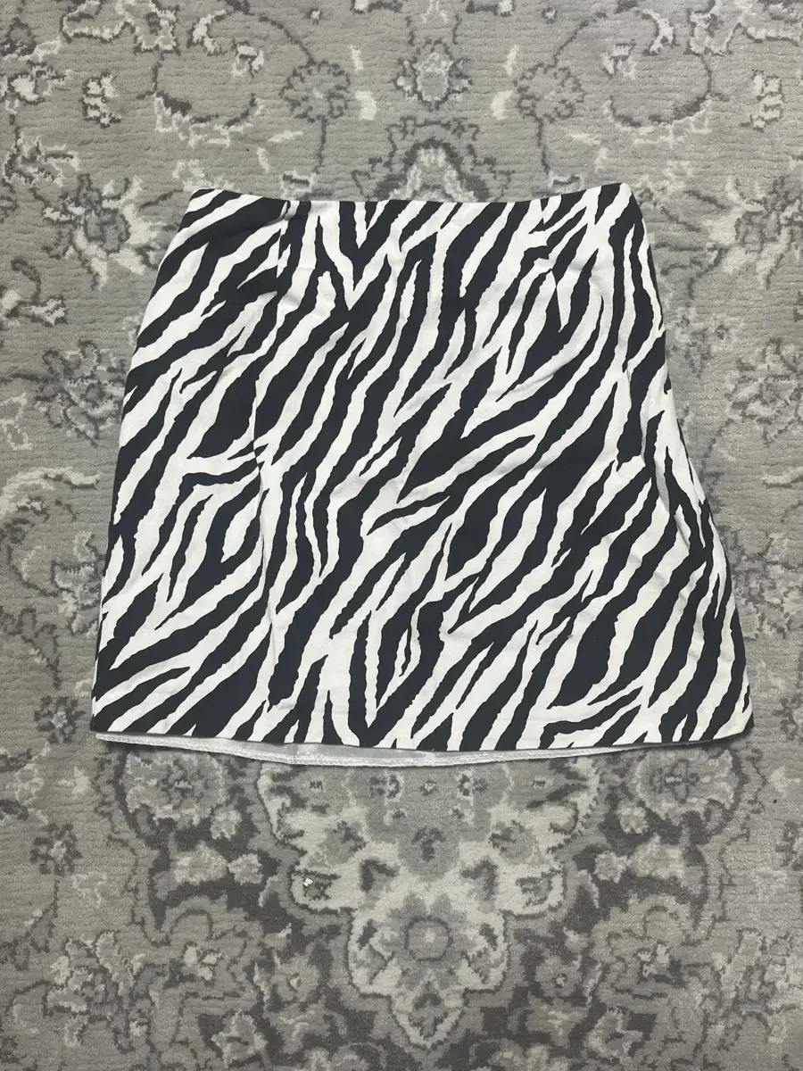 Vintage Gal Zebra Skirt Y2K Leopard Onegaaru Himegaaru