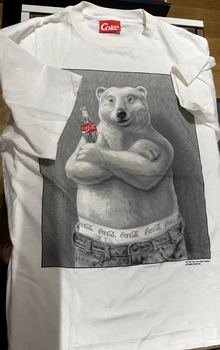 90s Coca Bear Vintage Short Sleeve T-shirt