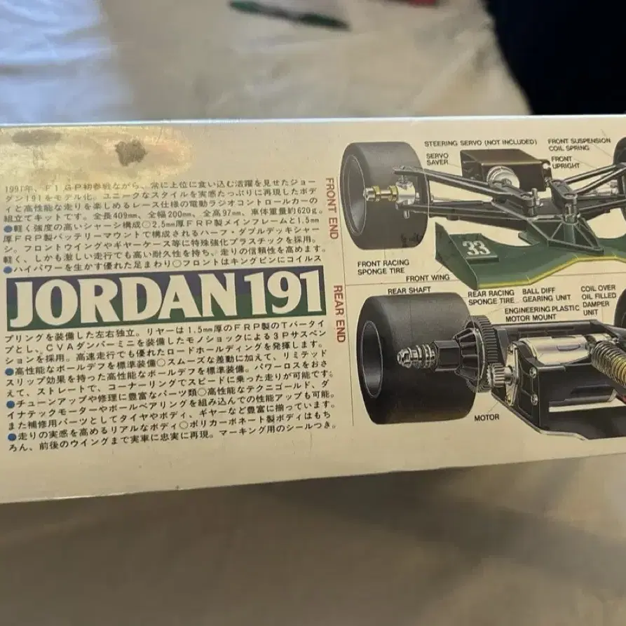 타미야 Jordan191 1/10 미개봉 RC