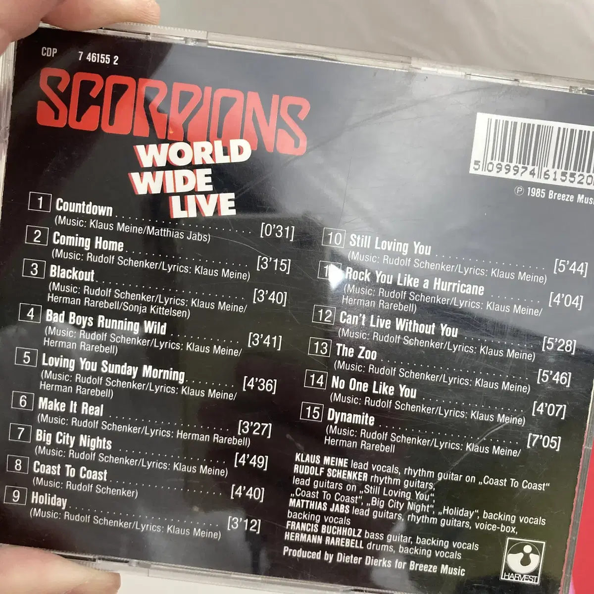 [중고음반/CD] 헤비메탈 스콜피온스 SCORPIONS 라이브앨범