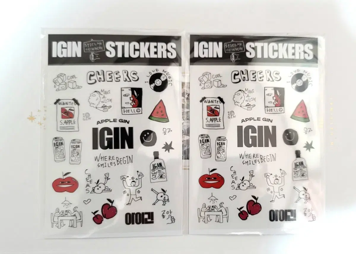 방탄 진 아이긴 스티커 트레이 bts jin IGIN sticker