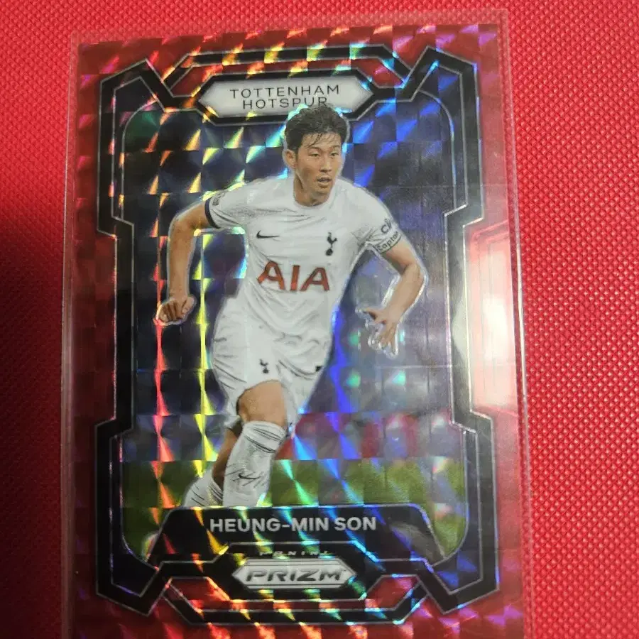 축구)손흥민 2023 Panini 레드 모자이크 프리즘 카드