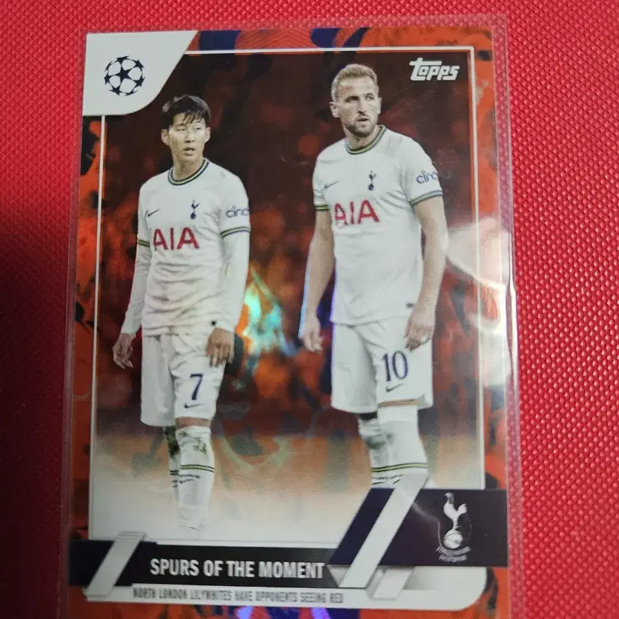 축구)손흥민 2022 Topps Inferno 포일 카드