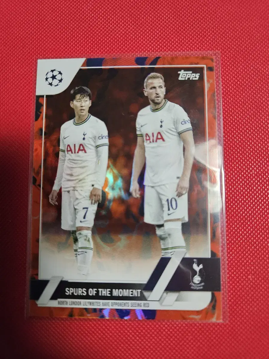 축구)손흥민 2022 Topps Inferno 포일 카드