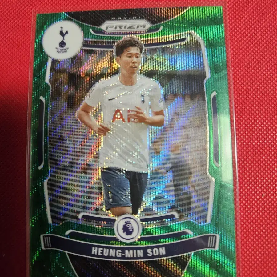 축구)손흥민 2021 Panini 그린 웨이브 프리즘 카드