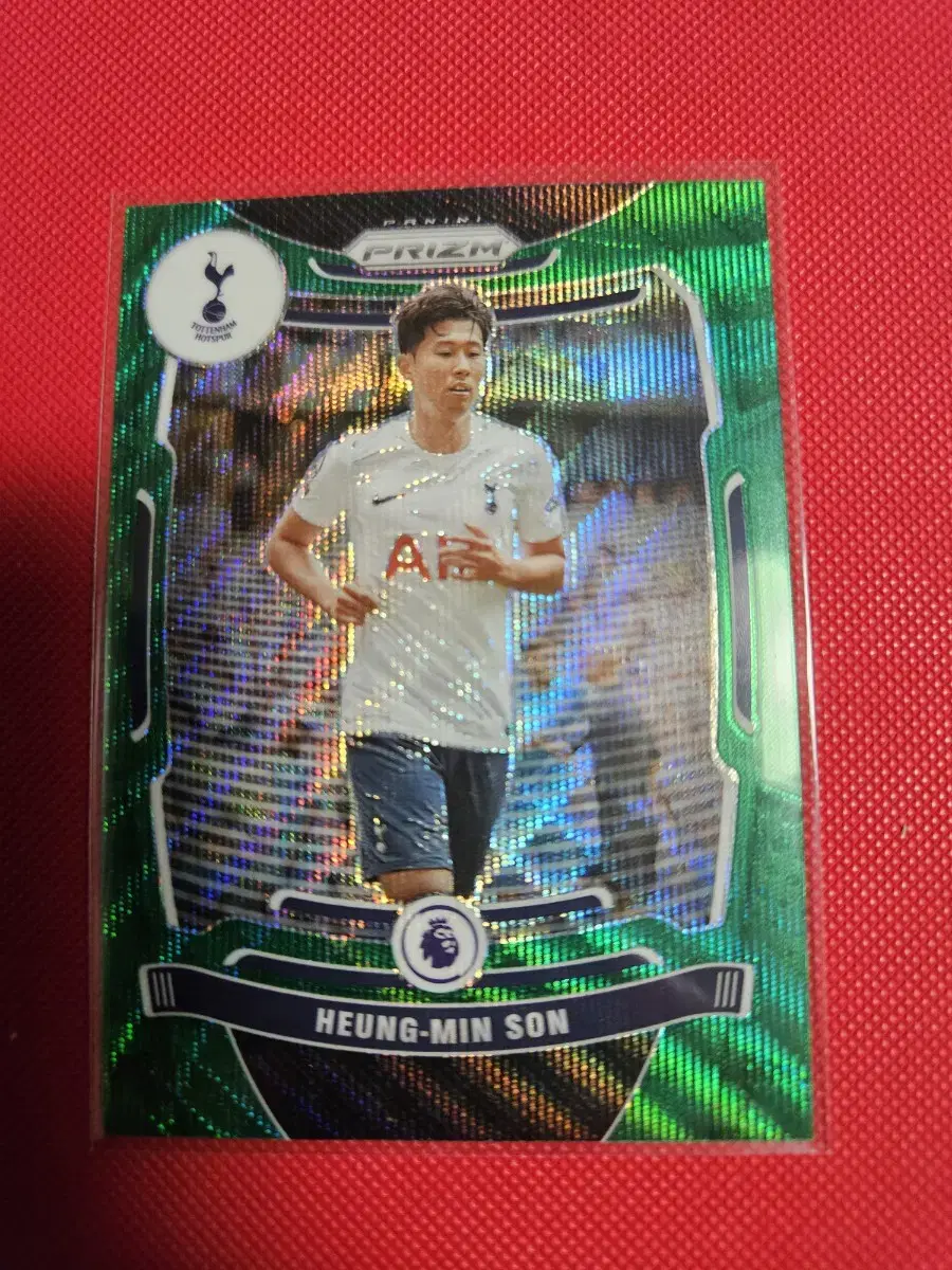 축구)손흥민 2021 Panini 그린 웨이브 프리즘 카드