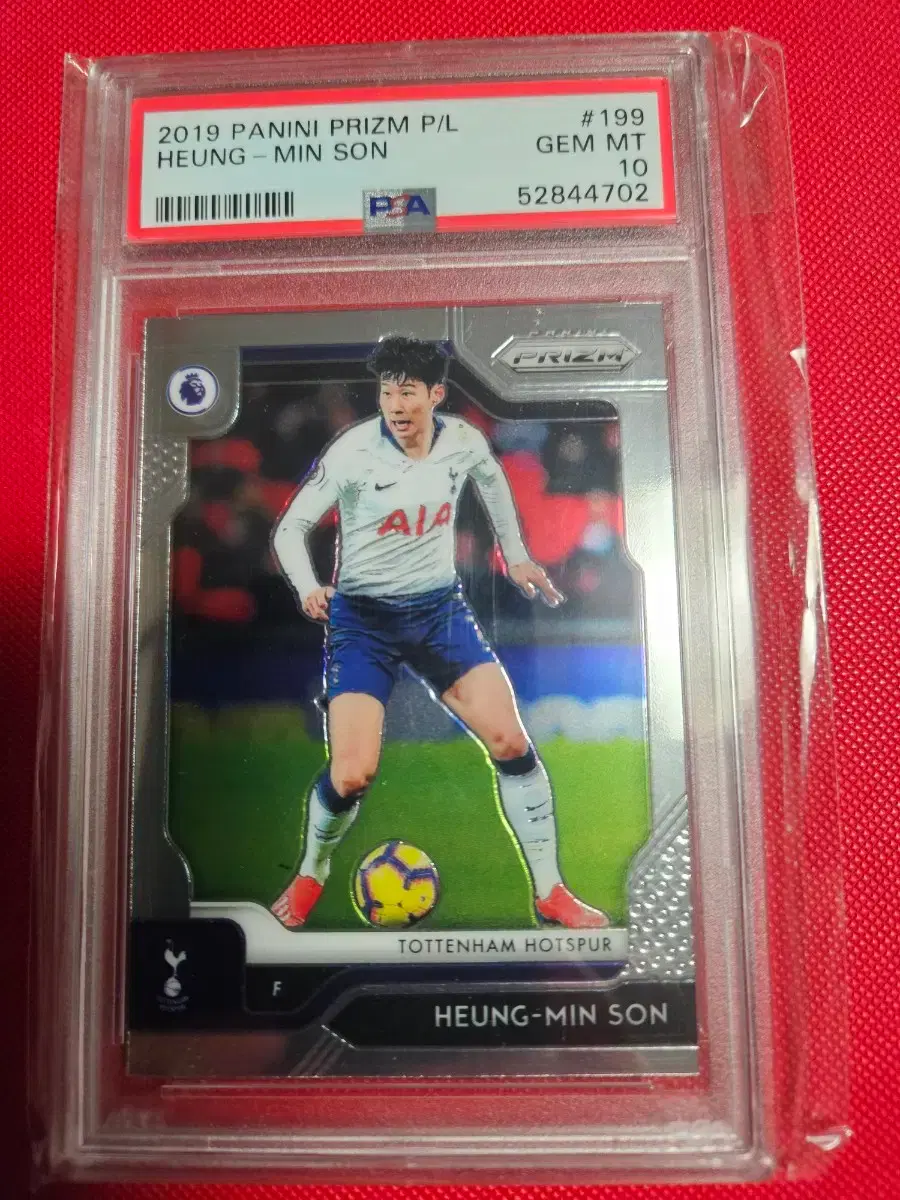 축구)손흥민 PSA 10등급 2019 Panini Prizm 카드