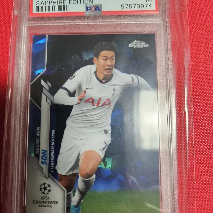 축구)손흥민 2019 Topps Sapphire PSA 10등급 카드