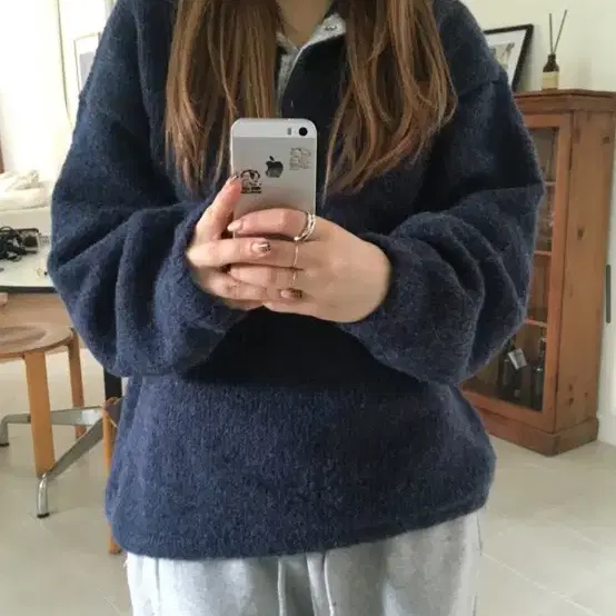 아워캐비넷 kitten button fleece