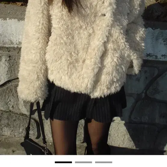 아워캐비넷 sheep fur jacket