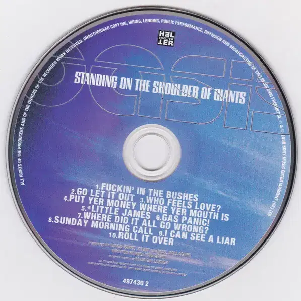 Oasis - Standing On The (CD) 호주반2000 EX-