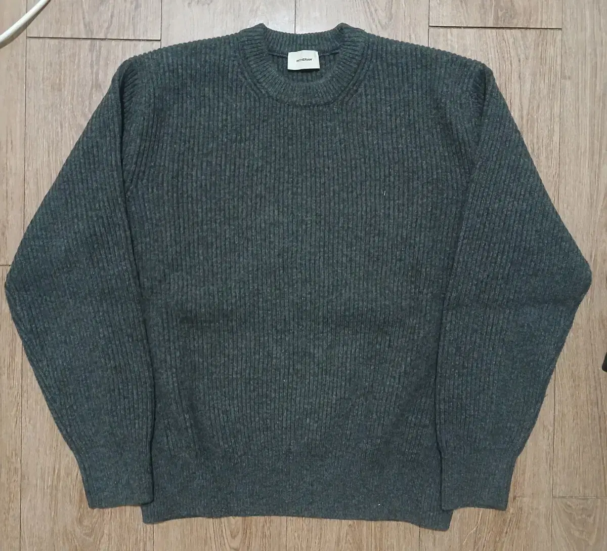 [3] 인더로우 Alain wool knit 카본 그레이