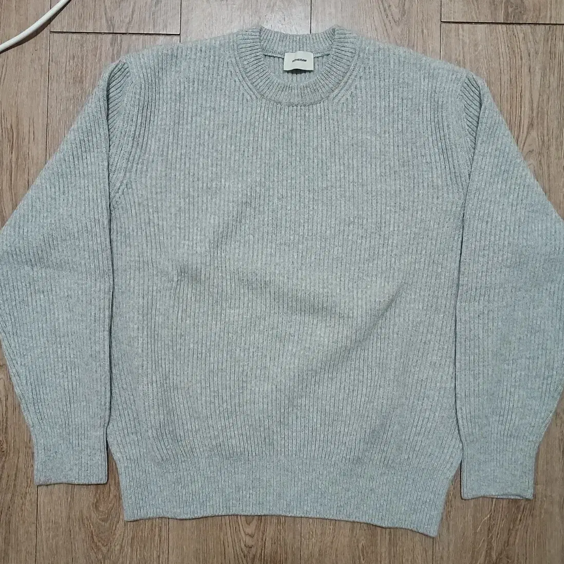 [3] 인더로우 Alain wool knit 그레이 멜란지