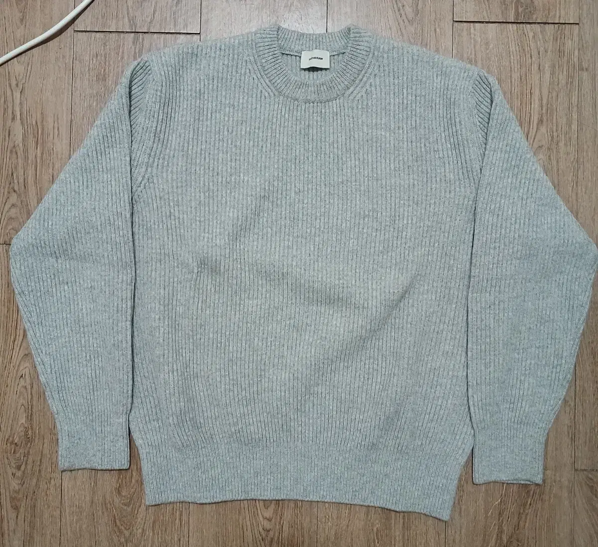 [3] 인더로우 Alain wool knit 그레이 멜란지