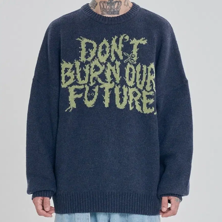 DBOF Wool Knit Sweater [NAVY]