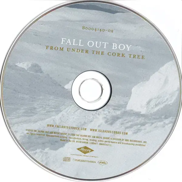 Fall Out Boy - From Under (CD)유럽반2005민트급