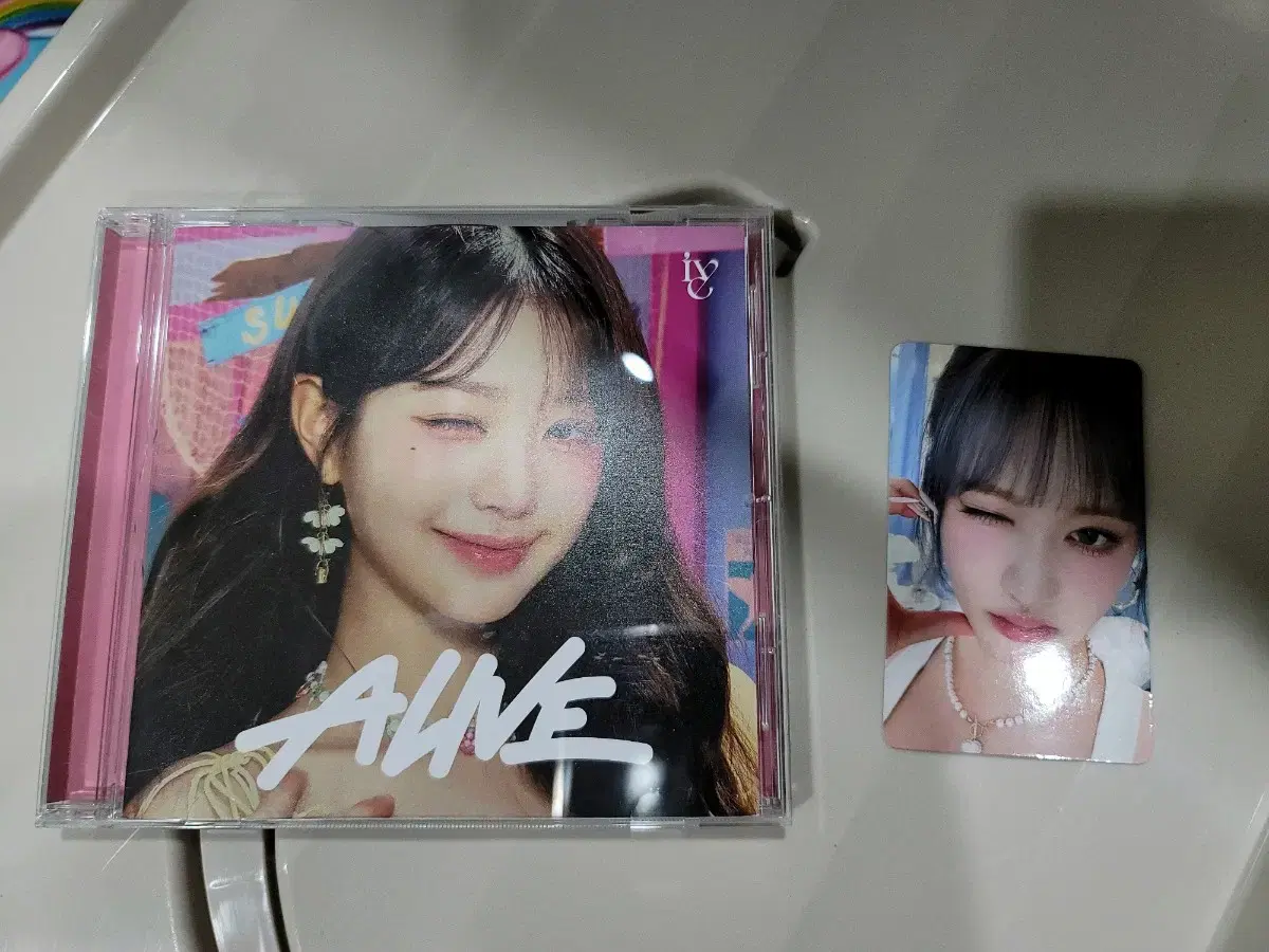 ive alive wonyoung solojacket liz japan ugly ballheart photocard