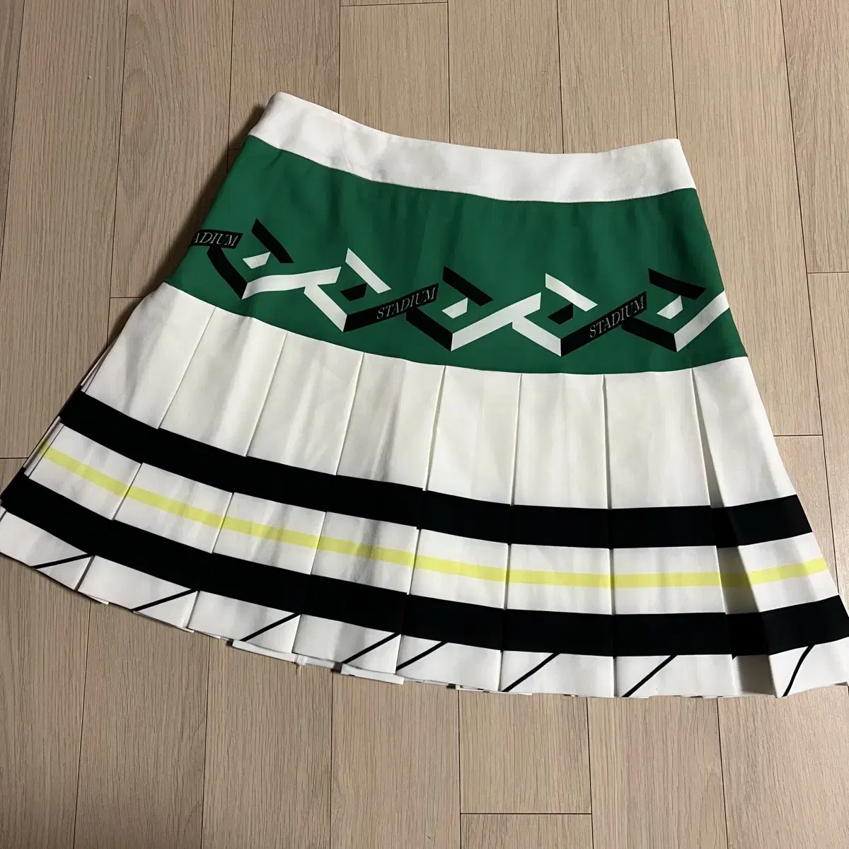 Egoist Colorblocked Pleated Mini Skirt Tennis Golf Skirt Golf Wear