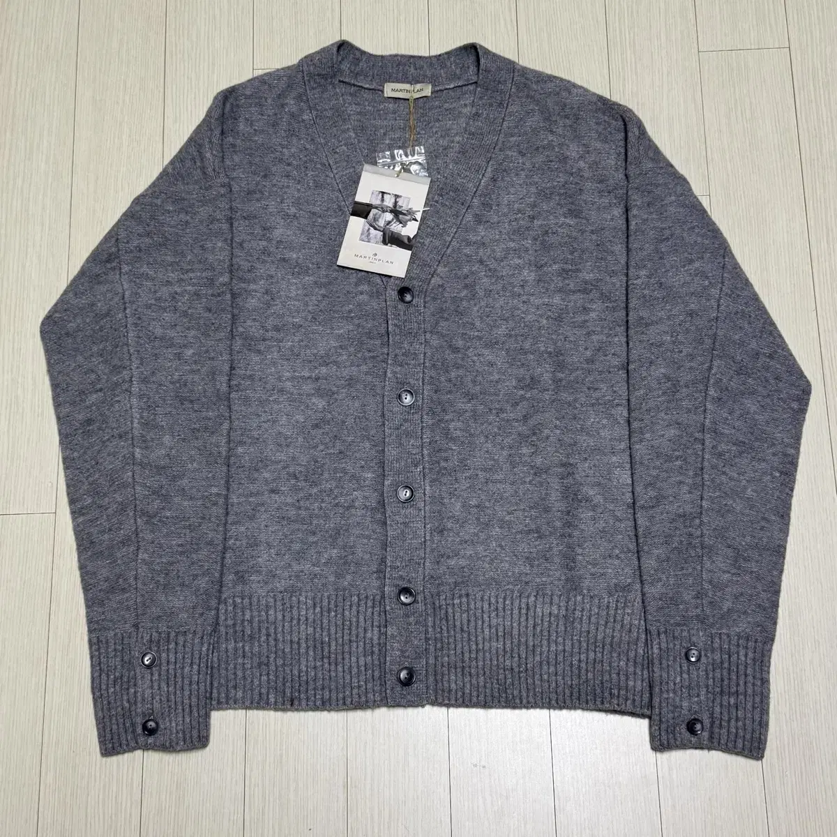 마틴플랜 Hairy Wool Cardigan M