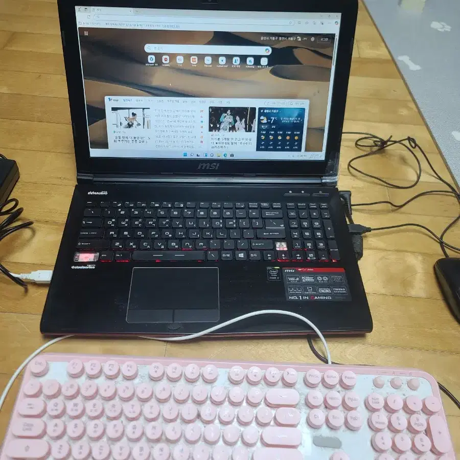 MSI GE62 노트북 부품용 i7-4720HQ 램8 SSD128