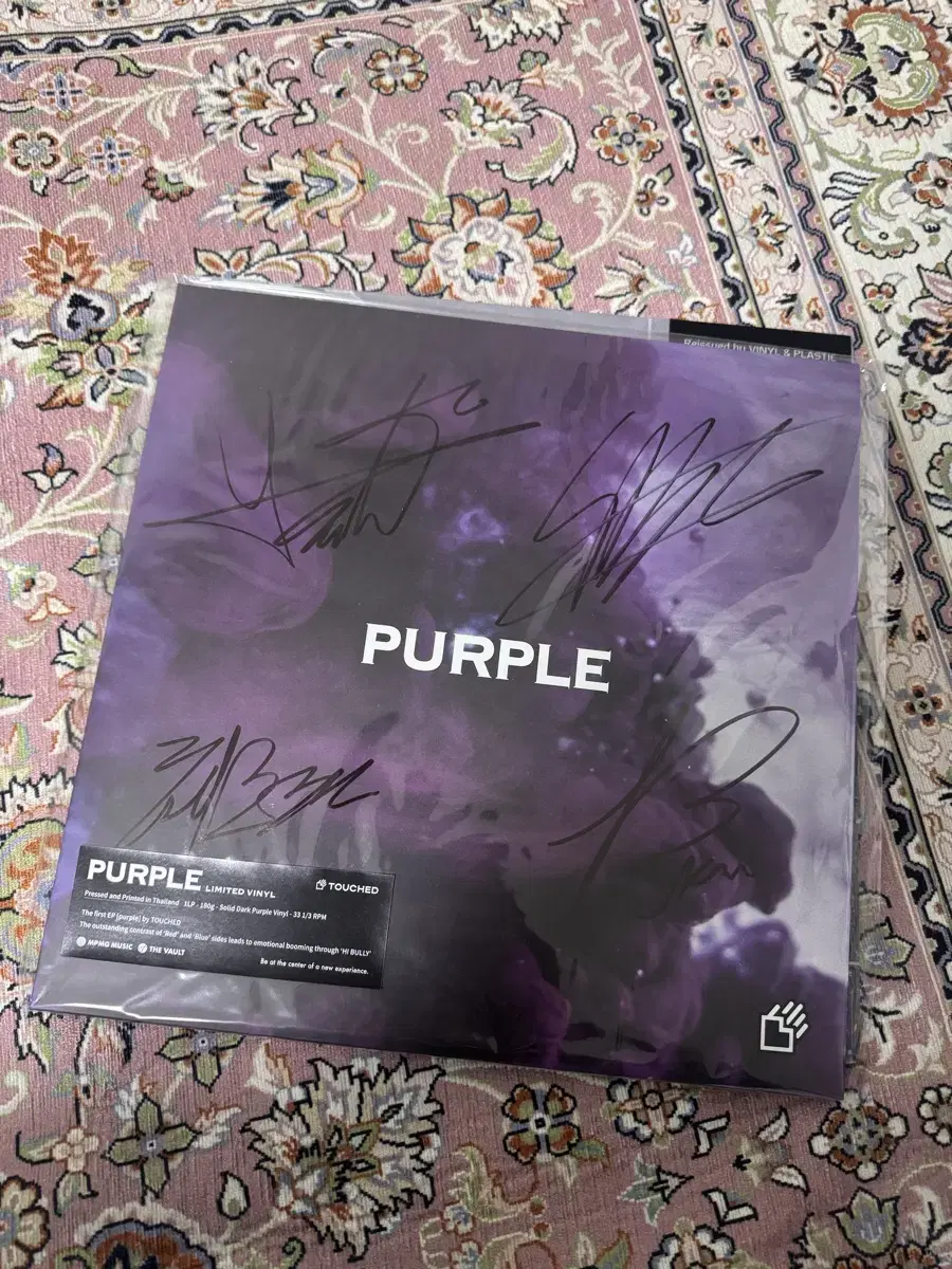 터치드 싸인반 lp purple 미개봉