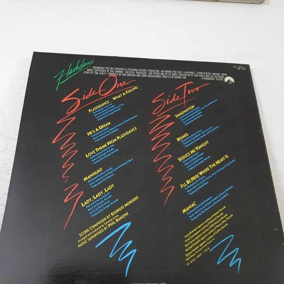 영화 플래시댄스 OST  LP  1983