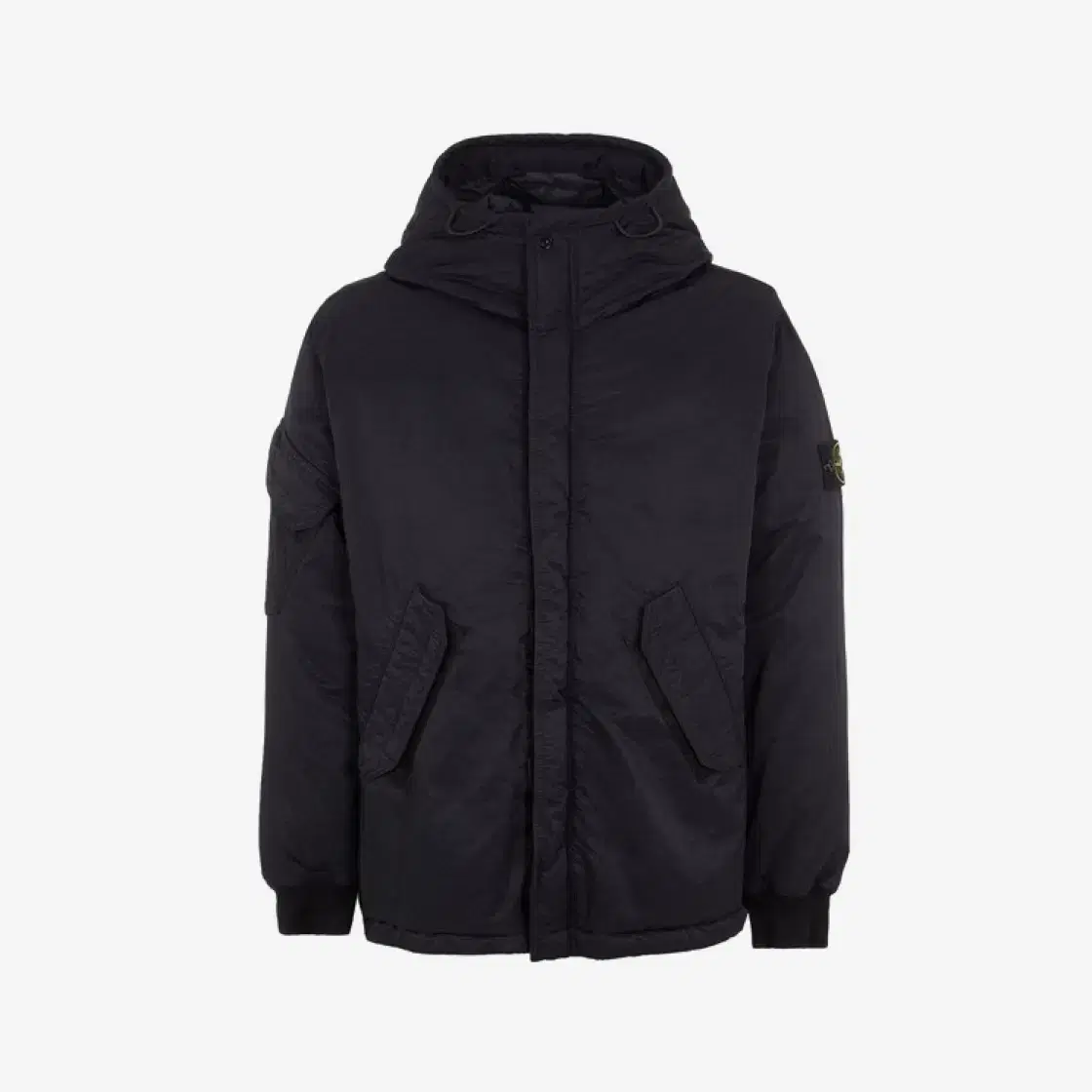 Stone Island Orpark Nylon Twill Down Hooded Jacket Black 23FW