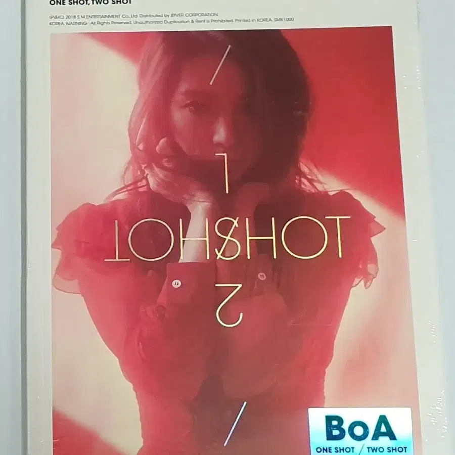 미개봉 보아 미니 1집 ONE SHOT TWO SHOT 앨범 시디 CD