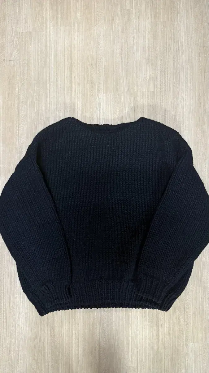 visvim amplus boatneck hand-knit black 2