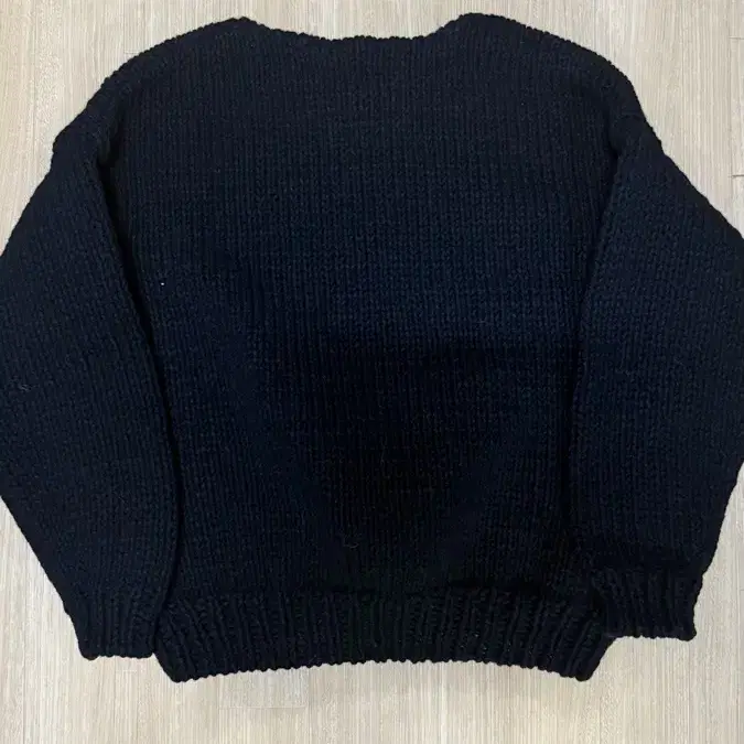 visvim amplus boatneck hand-knit black 2