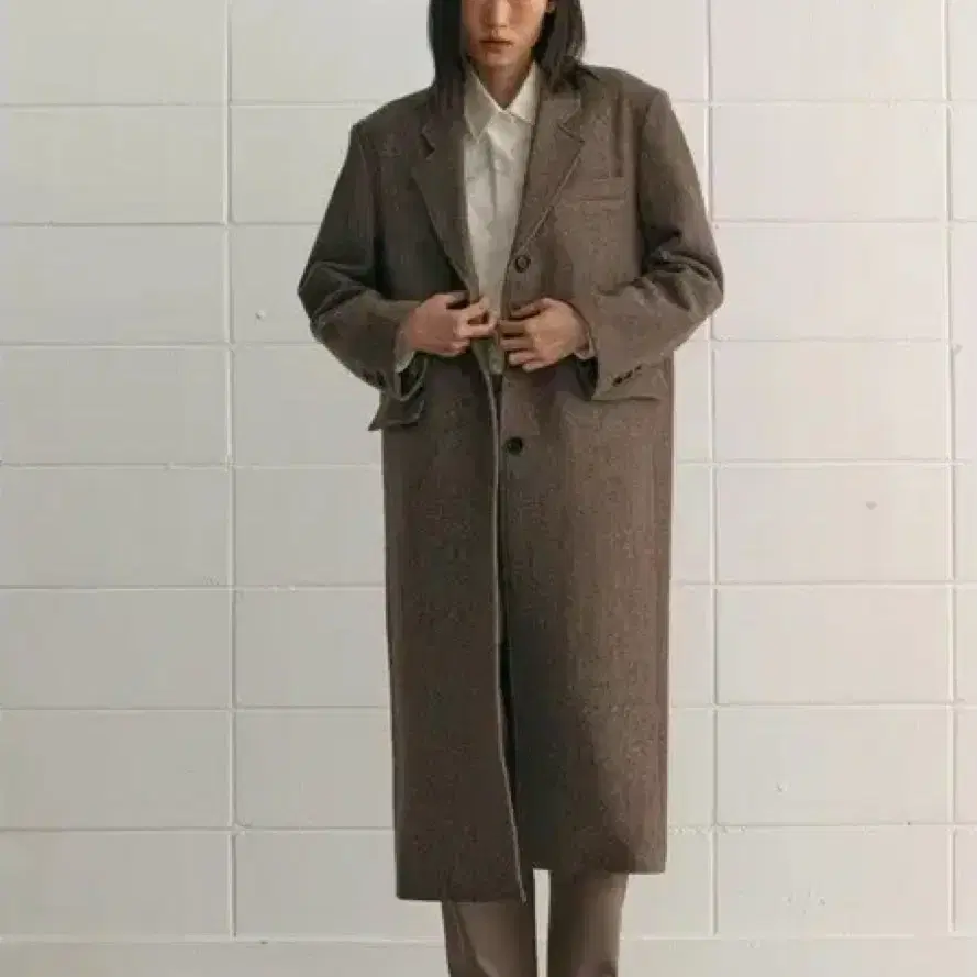 시엔느 roger wool blend coat (차콜그레이)