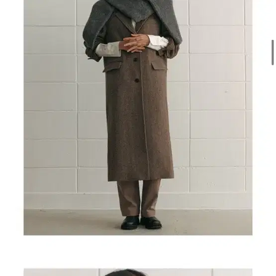 시엔느 roger wool blend coat (차콜그레이)