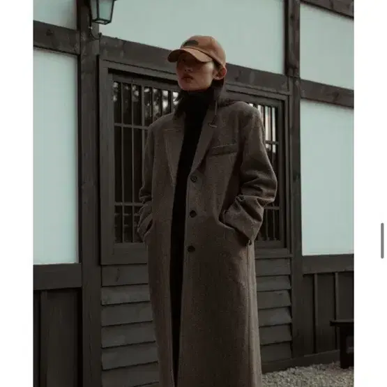 시엔느 roger wool blend coat (차콜그레이)