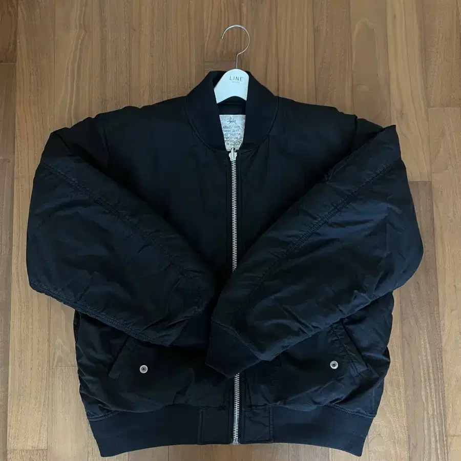 M)Stussy waxed built bomber jacket(ma-1)