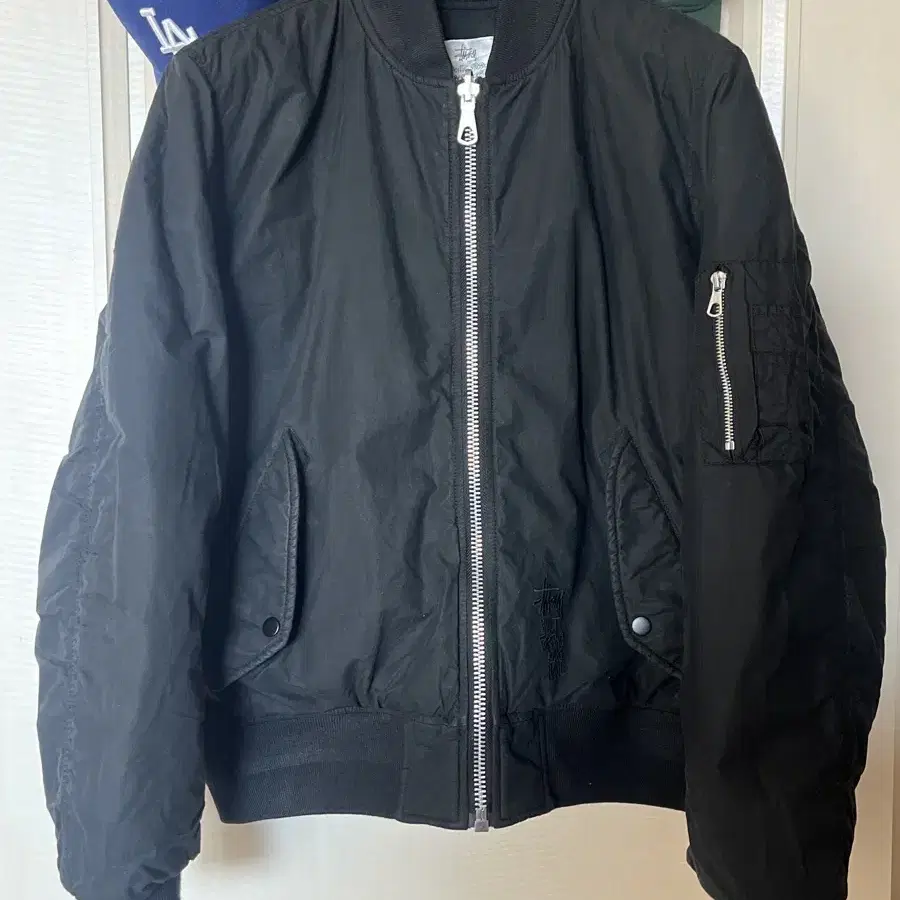 Stussy waxed built bomber jacket