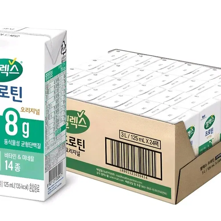 셀렉스 프로틴 오리지널, 125ml, 24개