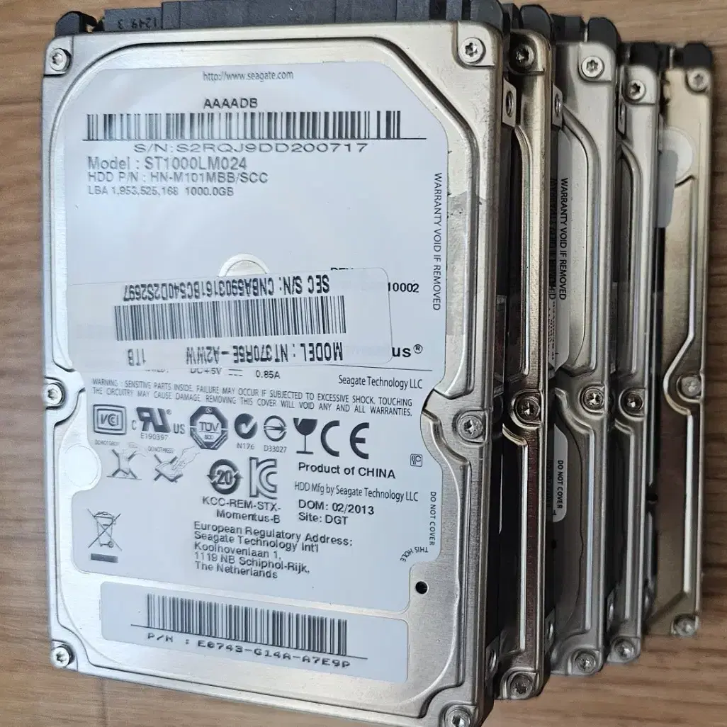 노트북 HDD 1TB 2개 포함 일괄