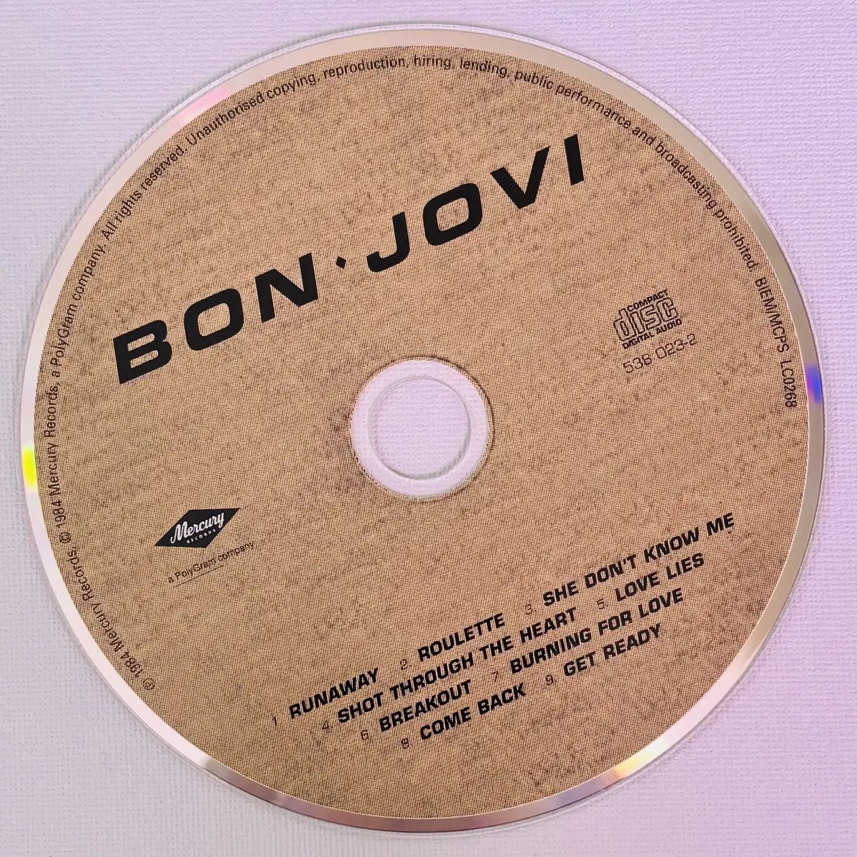 Bon Jovi - Bon Jovi (CD) 유럽반 1999 EX+