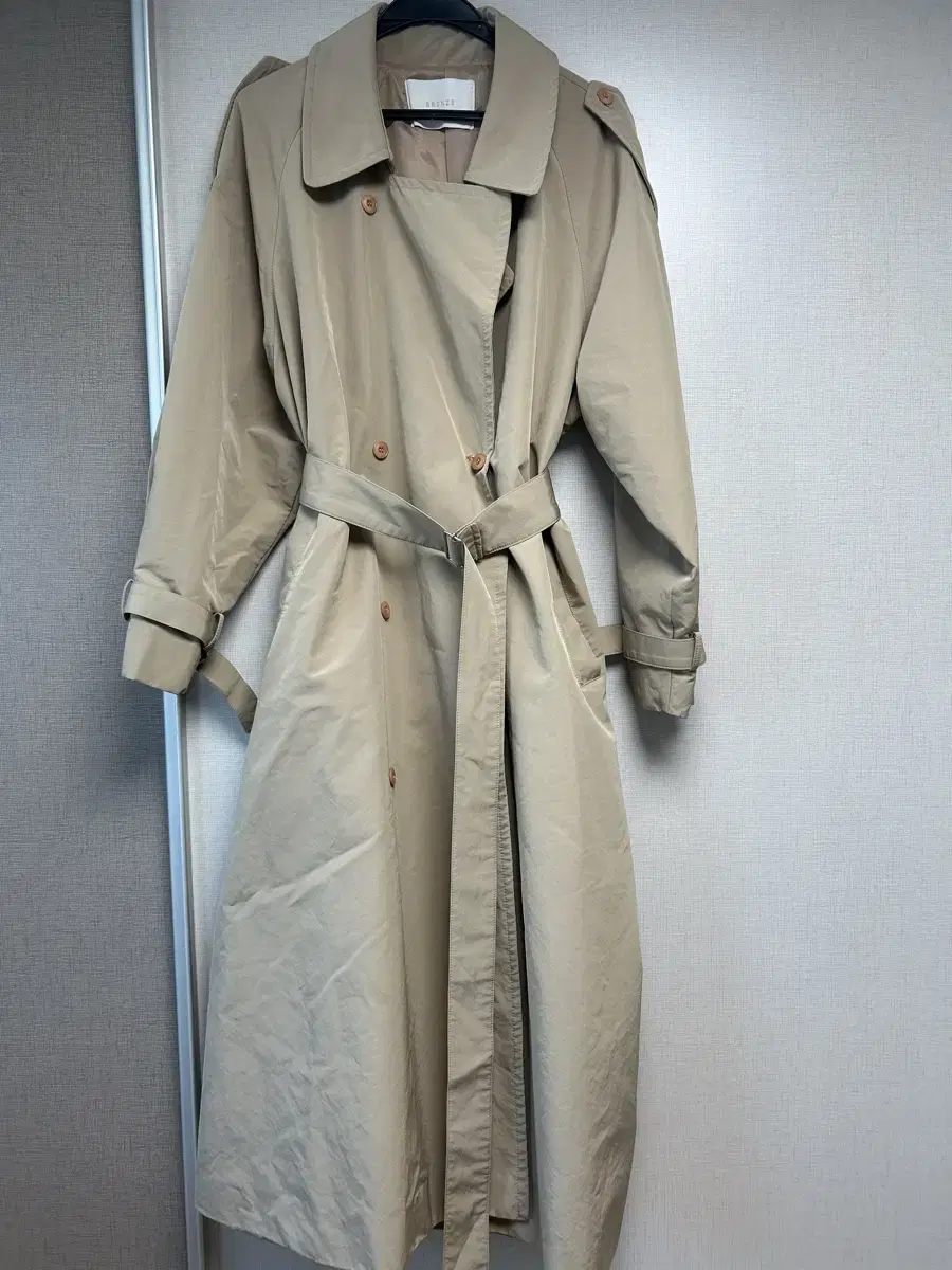 High-quality maxi trench coat for sale in the $190s