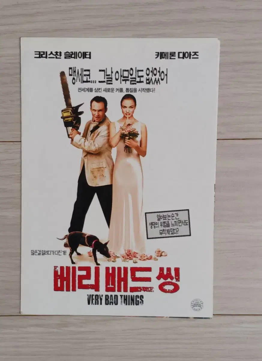 크리스찬슬레이터 카메론디아즈 베리배드씽(1999년)(4단)미니전단지