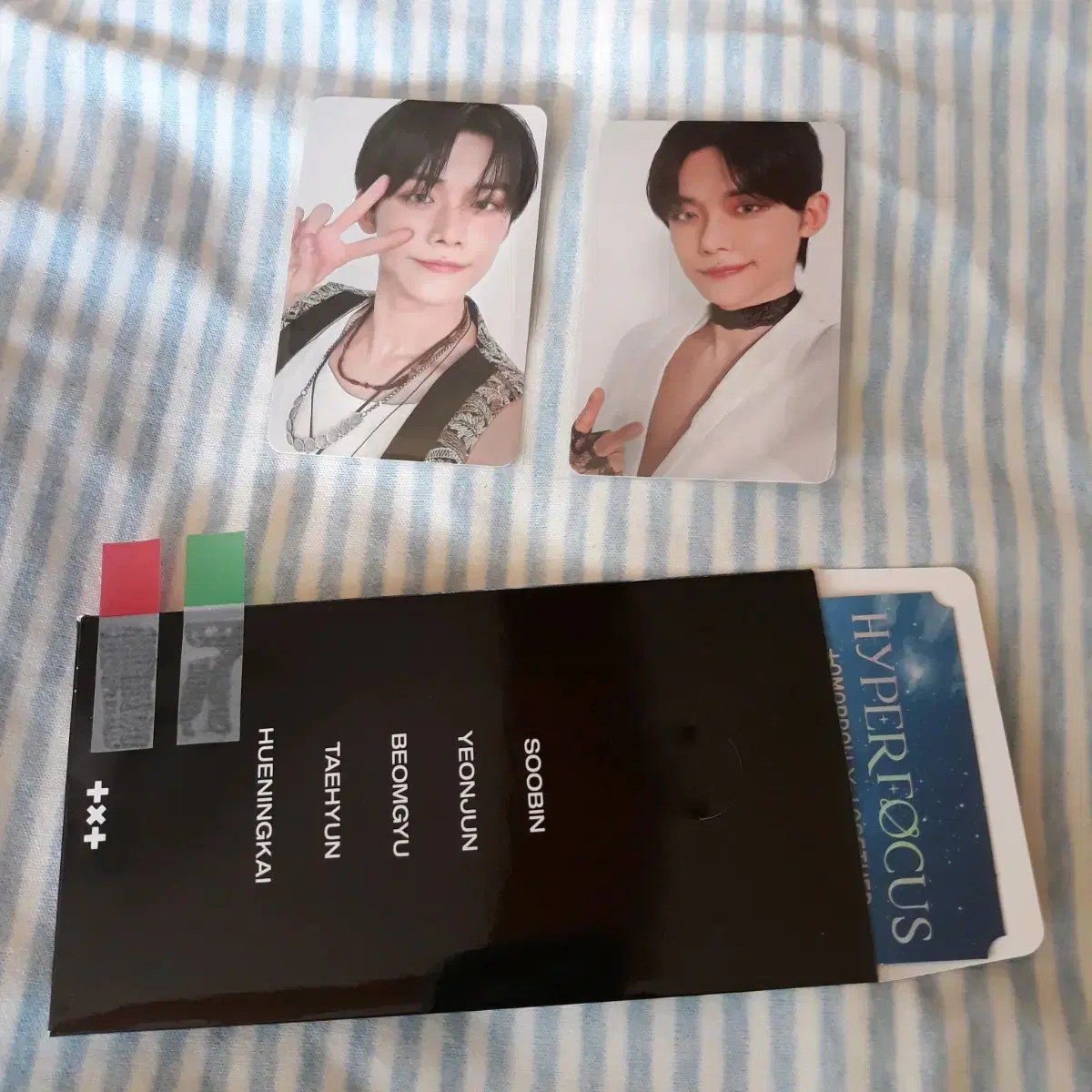 19) txt yeonjun photocard Set of 2 Hyperfocus VR Cone Megaboxes