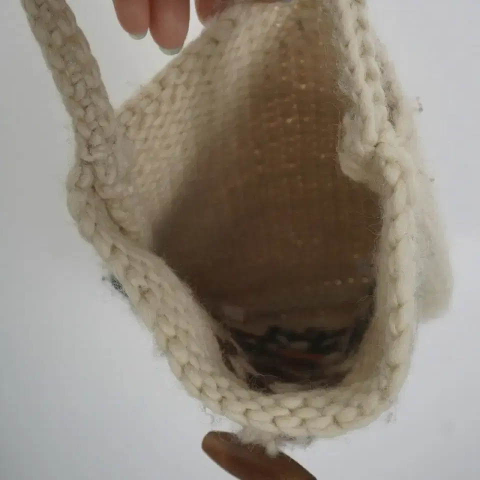 POU DOU DOU hand made knit bag