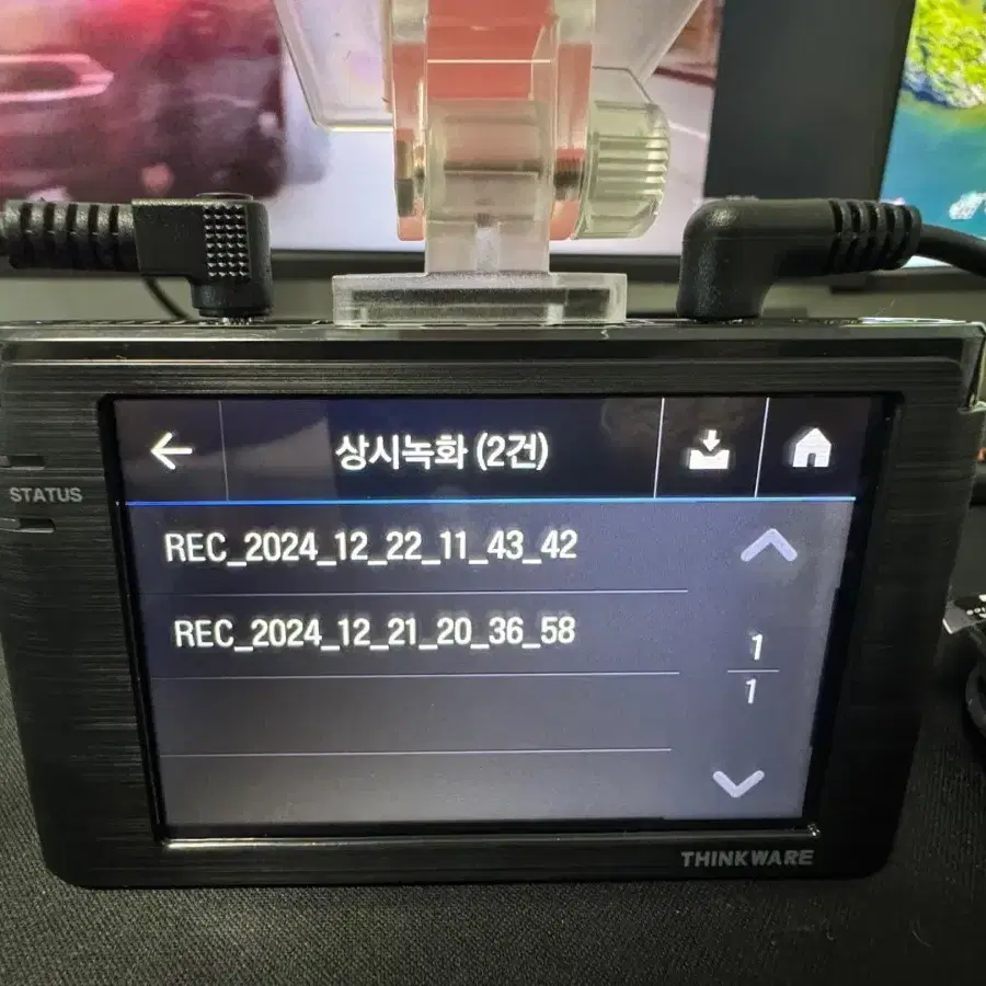 블랙박스 2채널 아이나비 A1000알파 FHD 32GB 팝니다. 3802