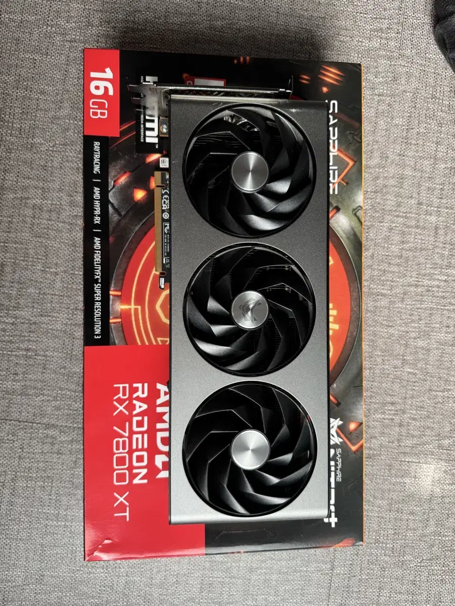 Rx7800xt 사파이어 니트로 플러스 팝니다