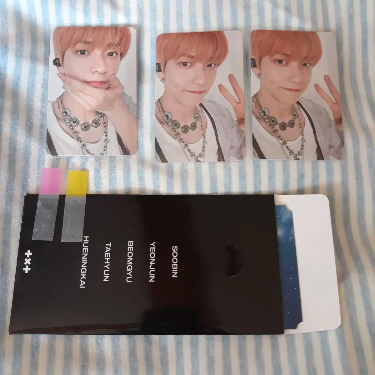 22) txt soobin photocard 3-piece set HyperFocus VR Cone MegaBox