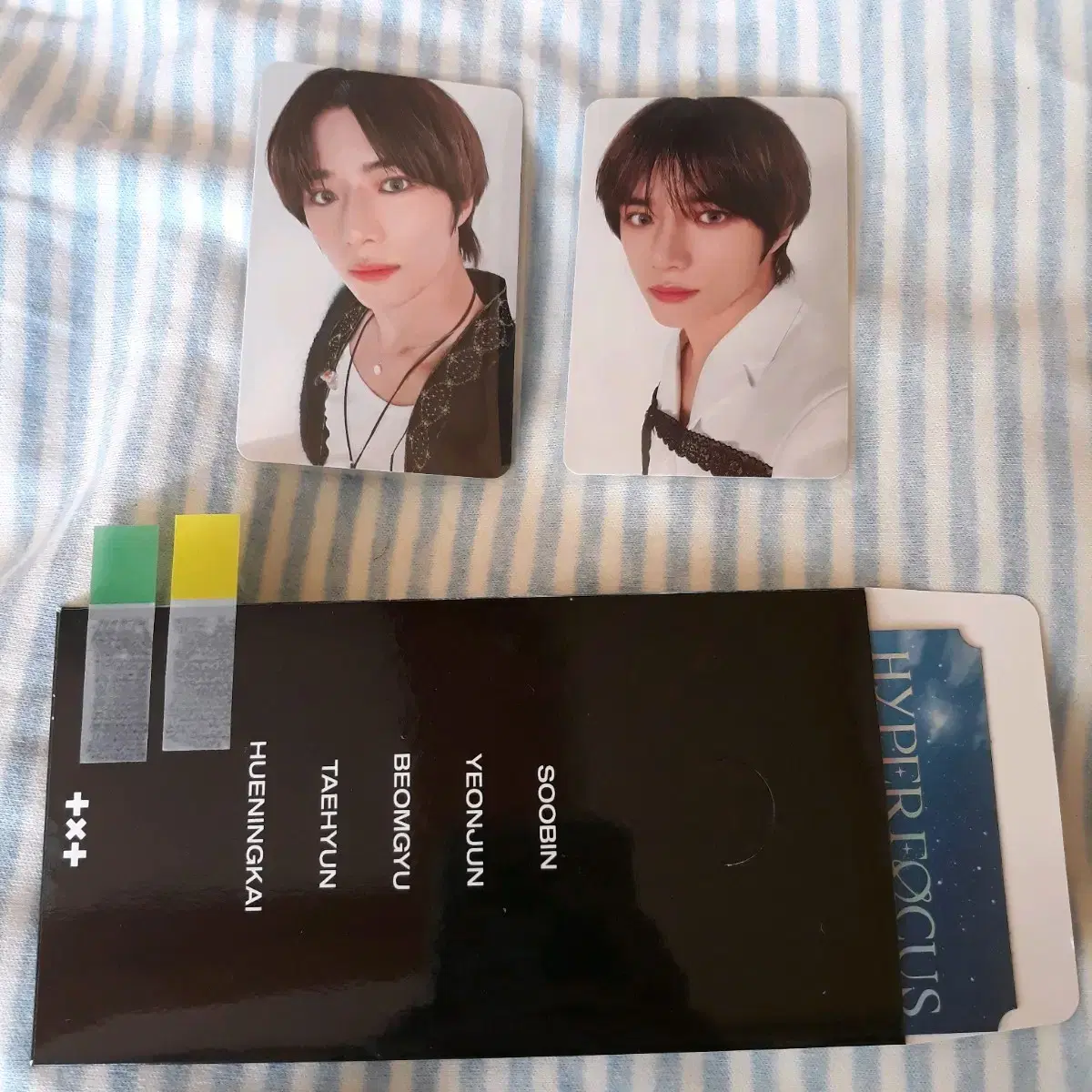 27) txt beomgyu photocard Set of 2 Hyperfocus VR Cone Megaboxes